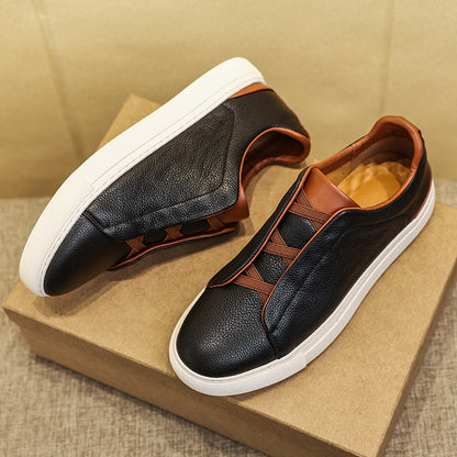 Mens Casual Leather Loafers