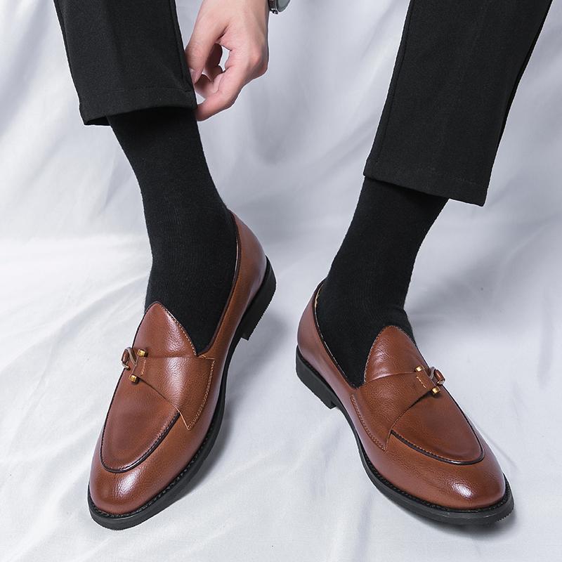 Mens Casual Leather Loafers