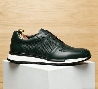 Mens Casual Leather Shoes Breathable Anti-Slip