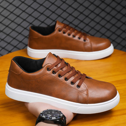 Mens Casual Leather Sneakers