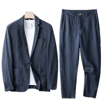 Mens Casual Linen Blend Suit Jacket
