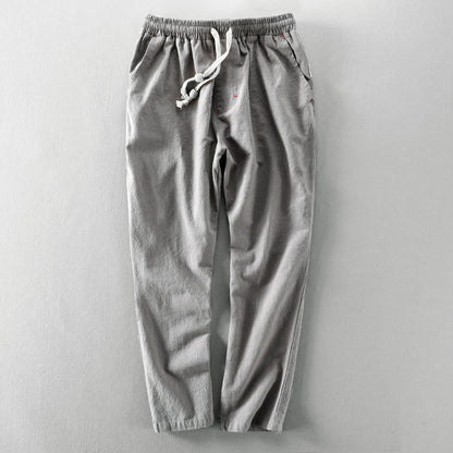Mens Casual Linen Trousers