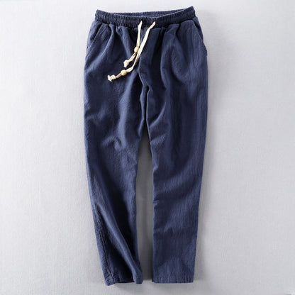 Mens Casual Linen Trousers