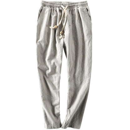 Mens Casual Linen Trousers