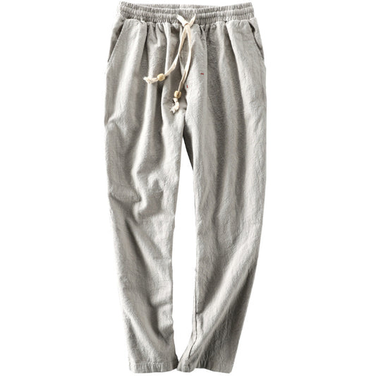 Mens Casual Linen Trousers