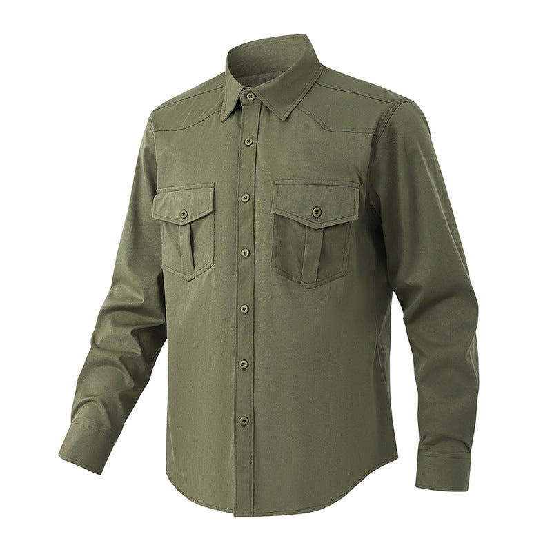 Mens Casual Long Sleeve Shirt