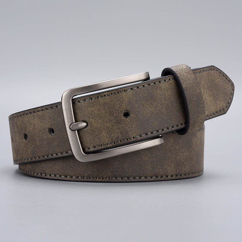 Mens Casual Pin Buckle Leather Belts