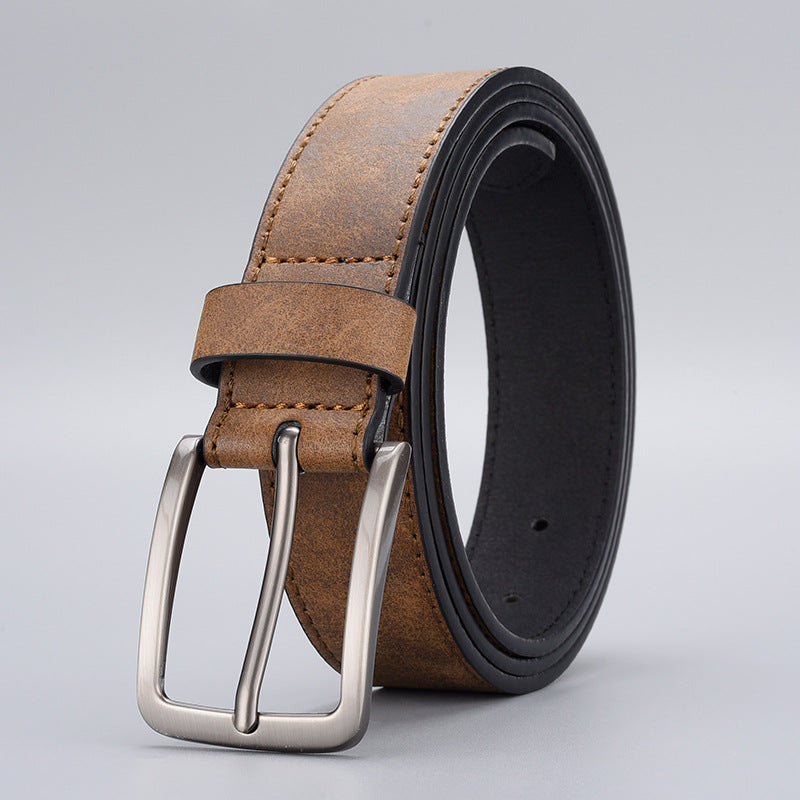Mens Casual Pin Buckle Leather Belts