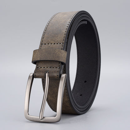 Mens Casual Pin Buckle Leather Belts