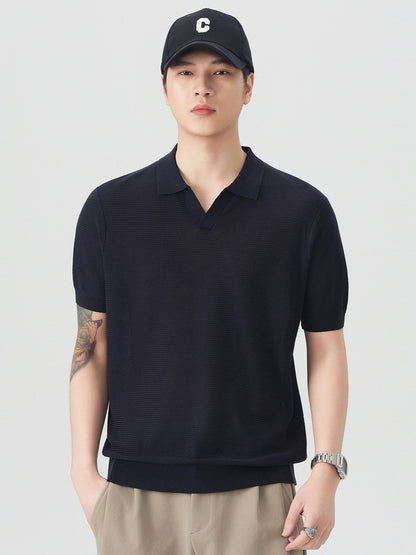 Mens Casual Short Sleeve Polo Shirt