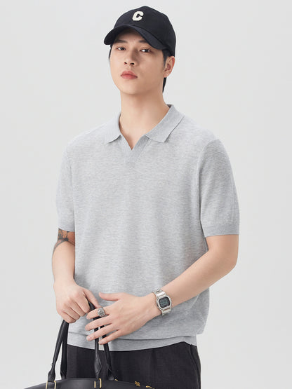 Mens Casual Short Sleeve Polo Shirt