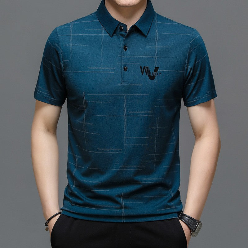 Mens Casual Short Sleeve Polo Shirt