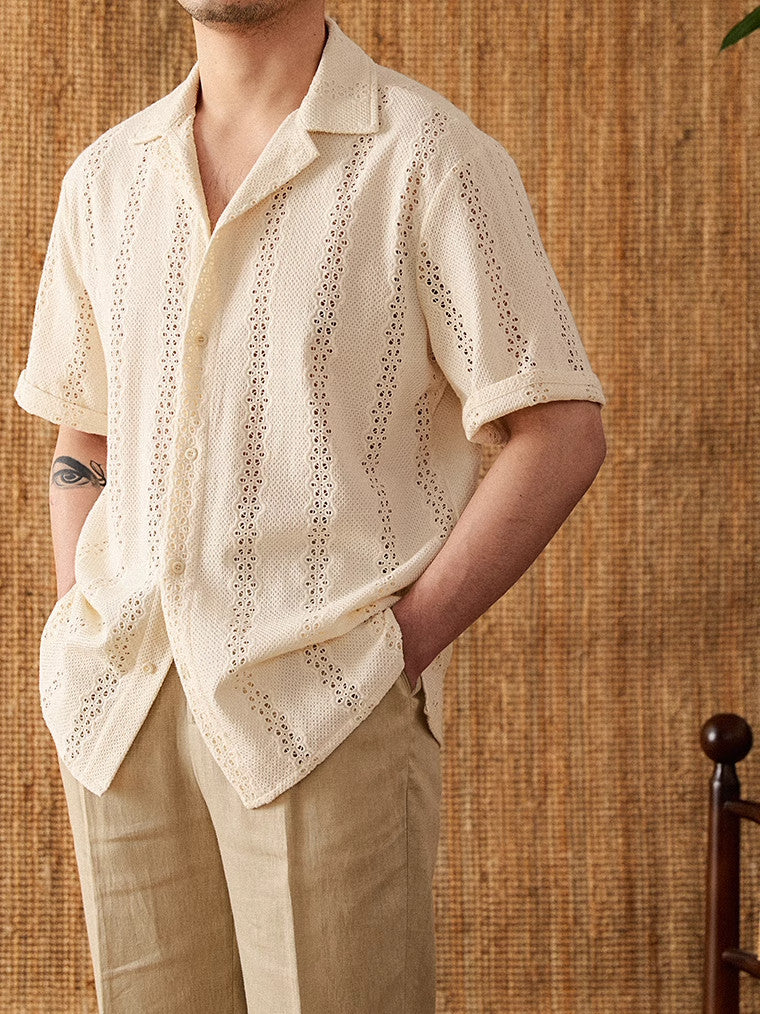 Mens Casual Short Sleeve Shirt
