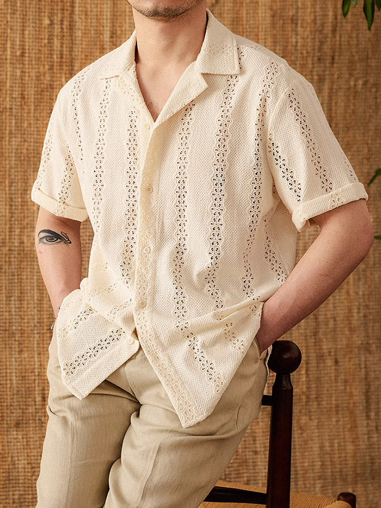 Mens Casual Short Sleeve Shirt