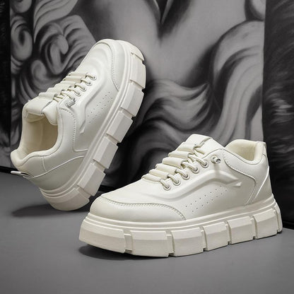 Mens Casual Sneakers Comfortable Thick Sole