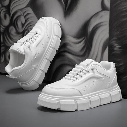 Mens Casual Sneakers Comfortable Thick Sole