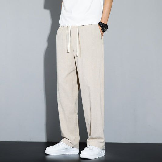 Mens Casual Straight Leg Pants