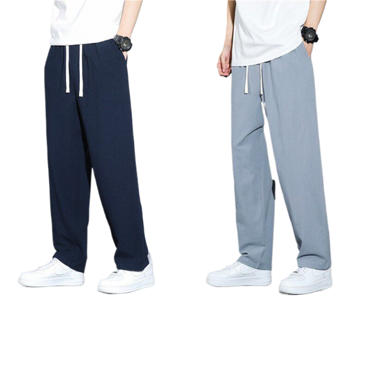 Mens Casual Straight Leg Pants