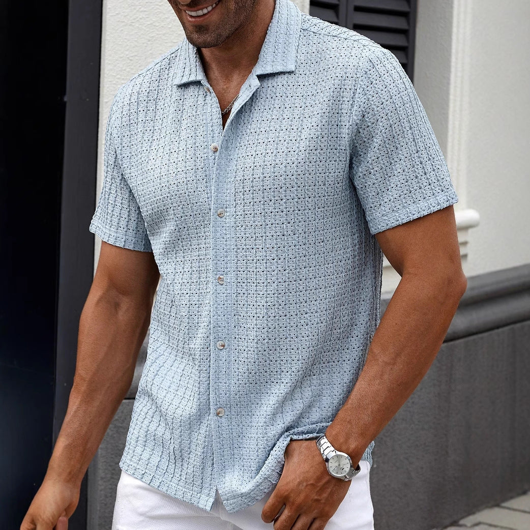 Mens Casual Striped Shirt