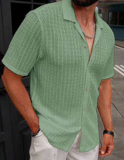 Mens Casual Striped Shirt
