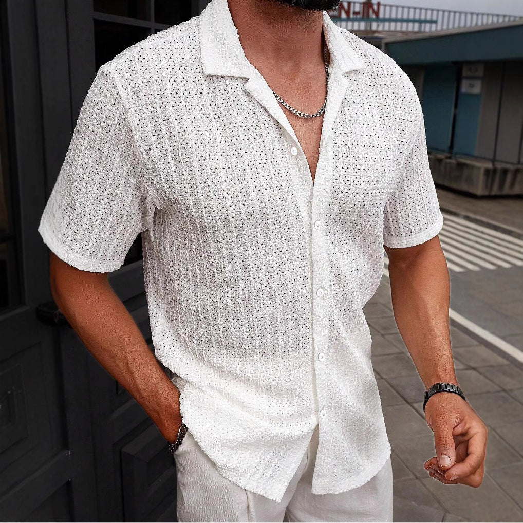 Mens Casual Striped Shirt
