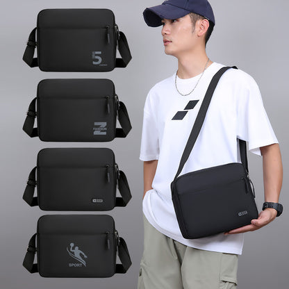 Mens Casual Waterproof Crossbody Bag with Large Capacity