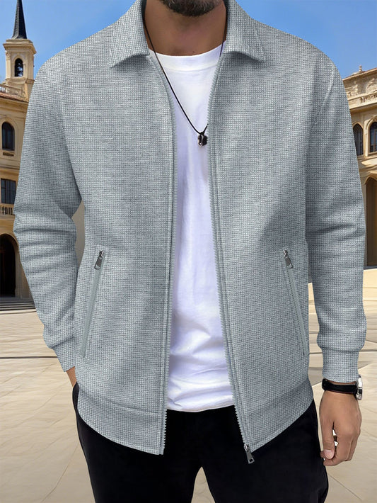 Mens Casual Zippered Jacket