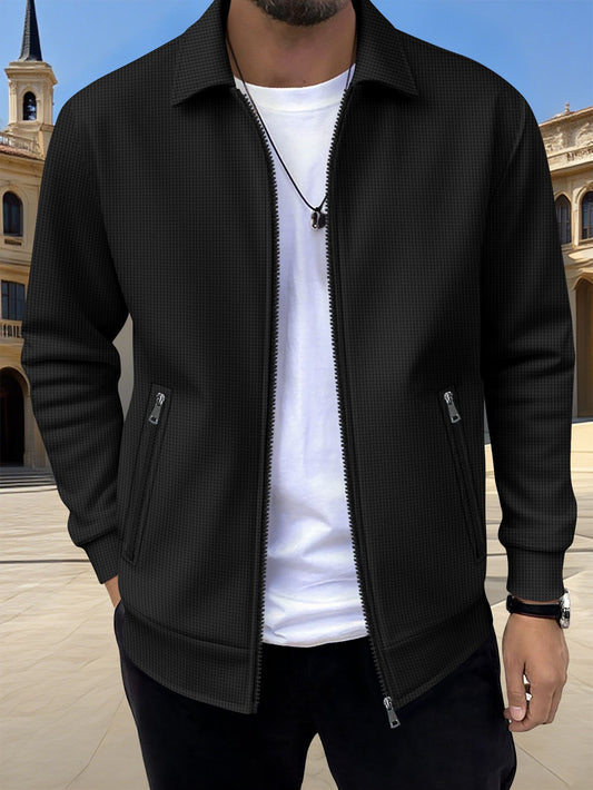 Mens Casual Zippered Jacket