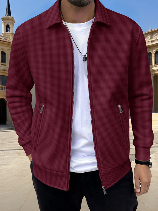 Mens Casual Zippered Jacket