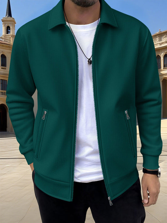 Mens Casual Zippered Jacket