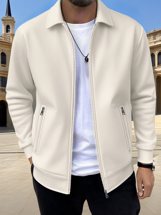 Mens Casual Zippered Jacket