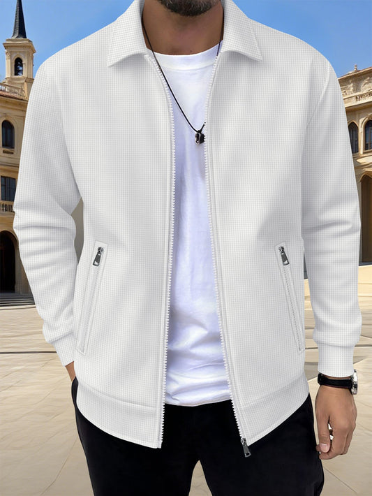 Mens Casual Zippered Jacket