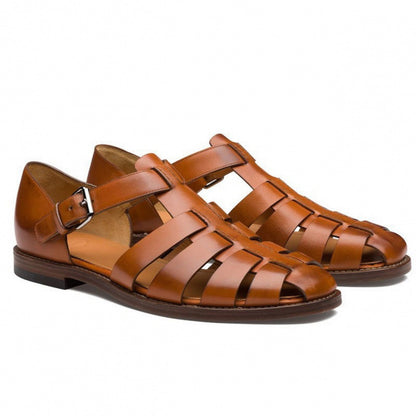 Mens Closed Toe Roman Sandals
