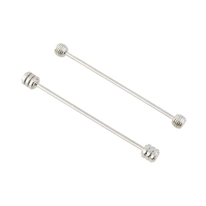 Mens Collar Pin Spiral Clasp Geometric Design