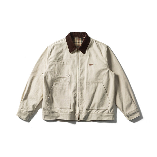 Mens Color Block Embroidered Lapel Jacket