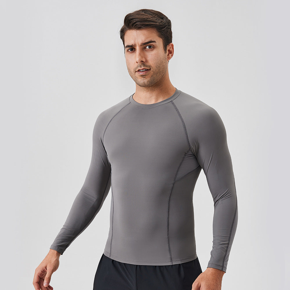 Mens Compression Fitness Long Sleeve Shirt