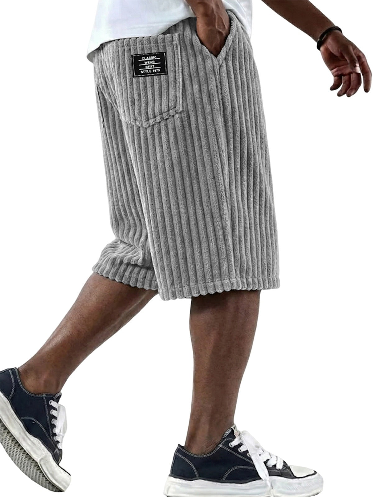 Mens Corduroy Casual Shorts