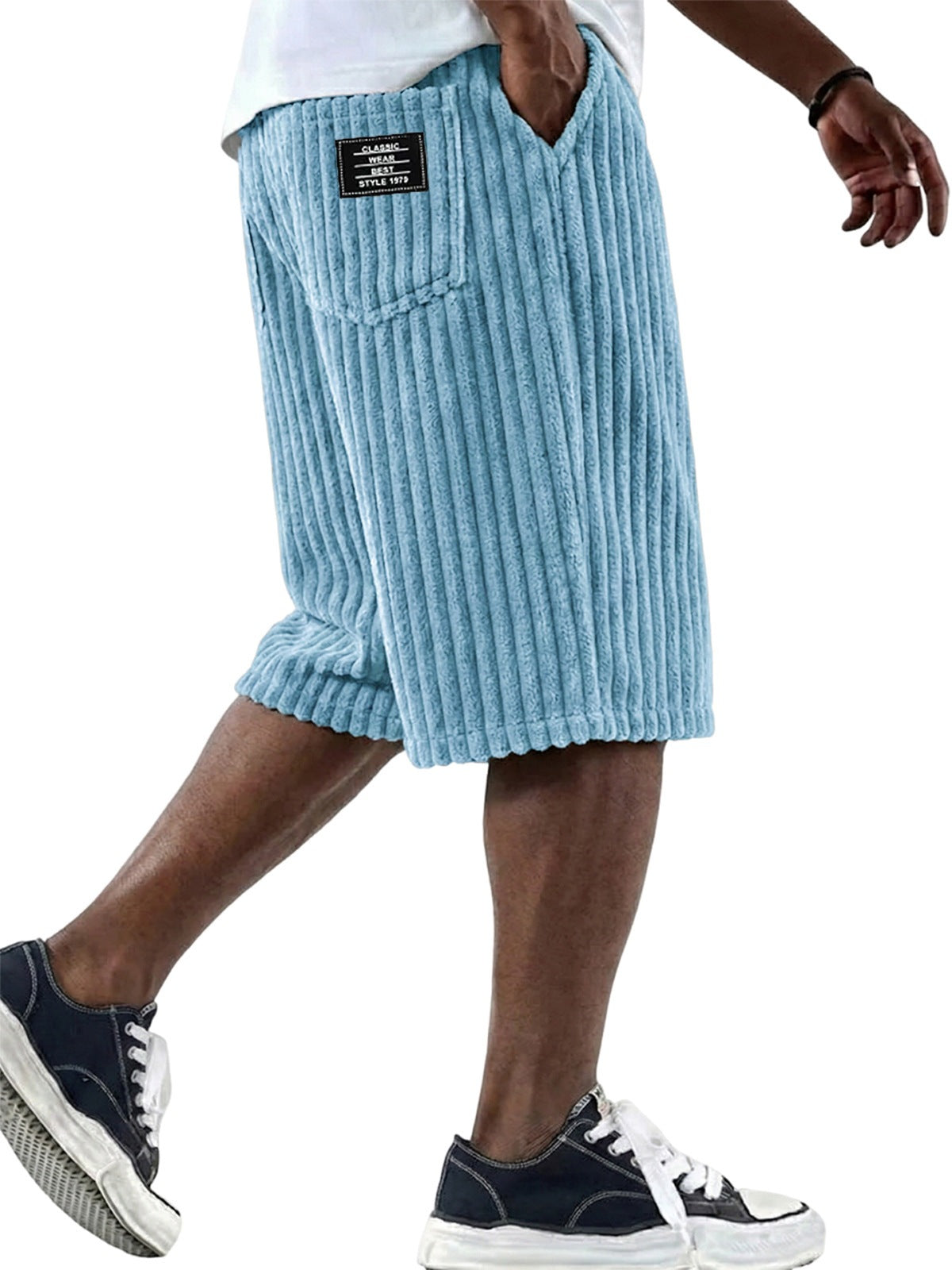 Mens Corduroy Casual Shorts