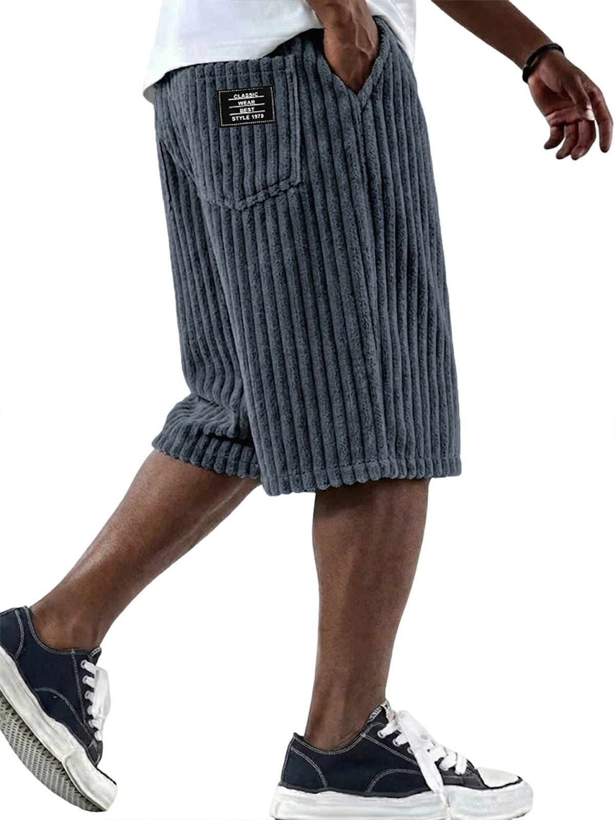 Mens Corduroy Casual Shorts