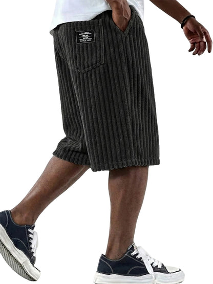 Mens Corduroy Casual Shorts