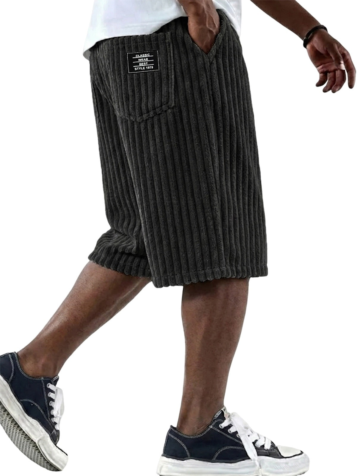 Mens Corduroy Casual Shorts