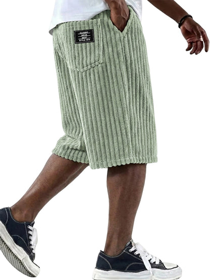 Mens Corduroy Casual Shorts