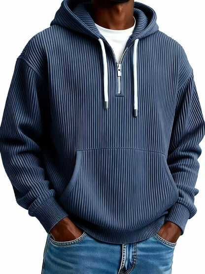 Mens Corduroy Hooded Sweatshirt