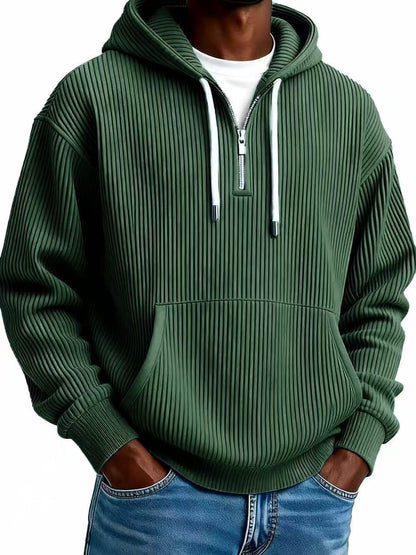 Mens Corduroy Hooded Sweatshirt