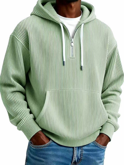 Mens Corduroy Hooded Sweatshirt