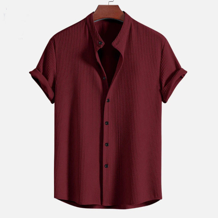 Mens Corduroy Short Sleeve Shirt