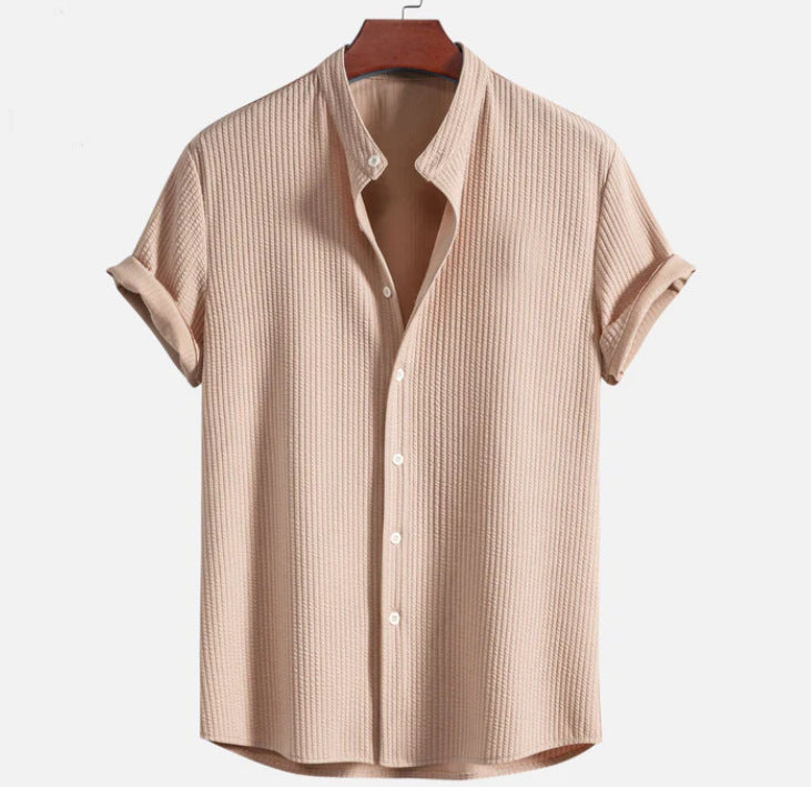 Mens Corduroy Short Sleeve Shirt
