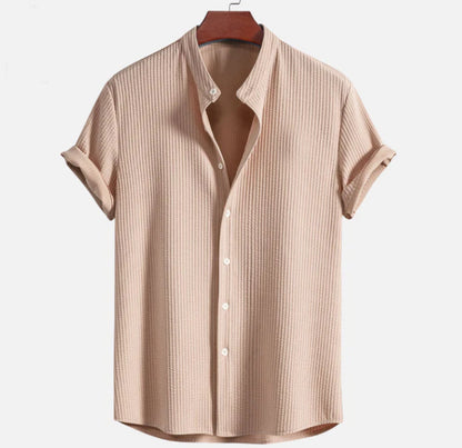 Mens Corduroy Short Sleeve Shirt