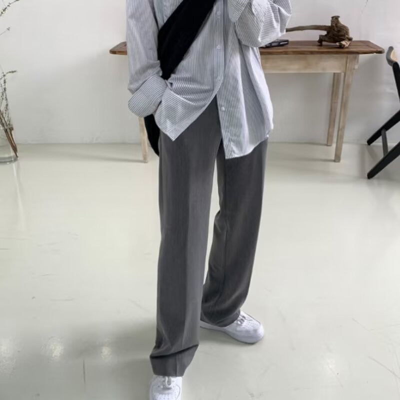Mens Corduroy Wide Leg Trousers
