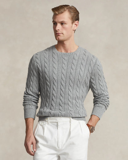 Mens Cotton Half Turtleneck Sweater